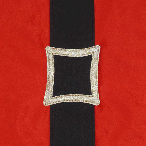 Christmas Red and White Velvet Table Runner - Uncommongifts.in